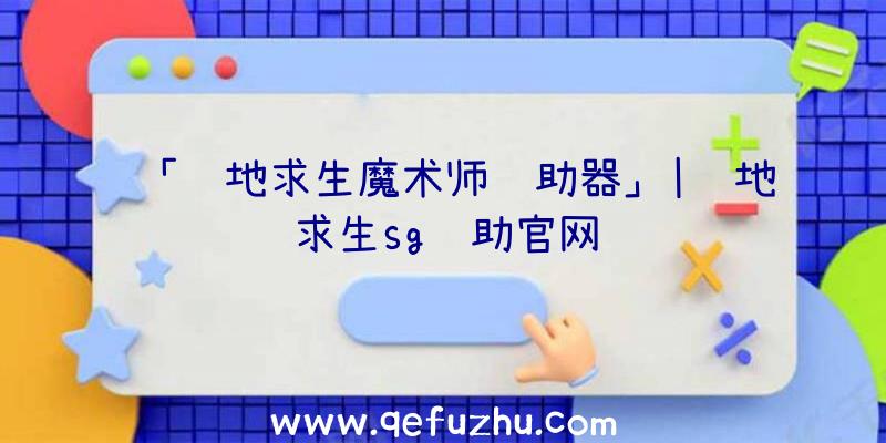 「绝地求生魔术师辅助器」|绝地求生sg辅助官网